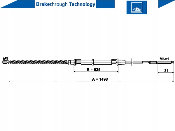 LEVER / CABLE / ROD ATE 24.3727-0160.2 