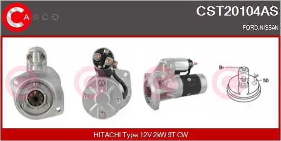 DÉMARREUR 12V 2.0KW CASCO - ALTERNATORY I ROZRUSZNIKI photo 1 - milautoparts-fr.ukrlive.com