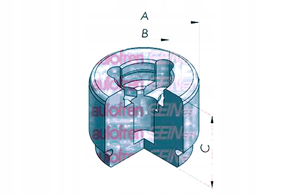 PISTÓN SOPORTE DE FRENADO D025411 AUTOFREN SEINSA AUTOFREN D025411 TLOCZEK, 