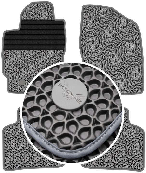 TOYOTA PRIUS II 2003-2009 ALFOMBRILLAS GOMA PARA COCHE EVA COLOR NEGRO 