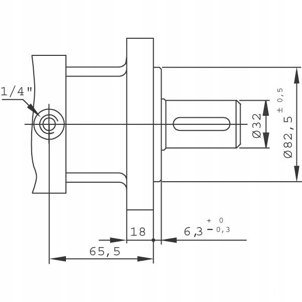 MOTEUR HYDRAULIQUE ORBITALNY BMS80 SMS80 15,9KW F