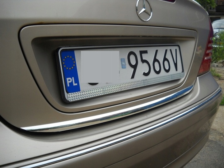 MERCEDES W203 C CLASSE MOULURE CHROME COUVERCLES DE COFFRE TUNING