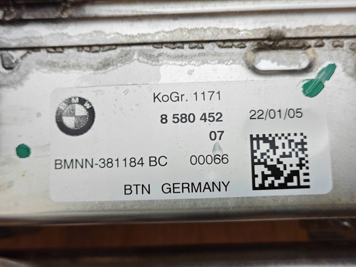 ORIGINALE RADIATEUR GAZ D'ÉCHAPPEMENT VANNE EGR BMW 2.0D G22 G26 G20 G30 8580452 38KM