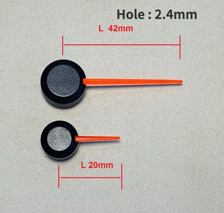 1PC 42MM/20MM CAR INSTRUMENT METER POINTER RED SHAFT STANDARD LIGHT ~82585 photo 1 - milautoparts-fr.ukrlive.com