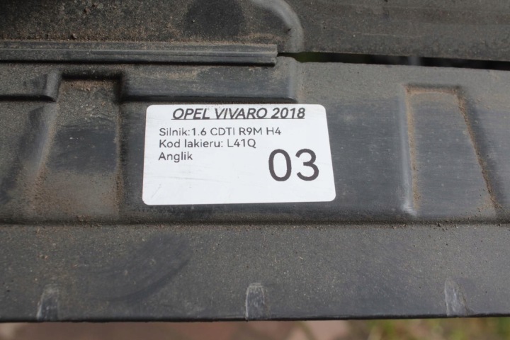 ADMISSION CANAL AIR ÉCHANGEUR D'AIR DE SURALIMENTATION OPEL VIVARO 2018