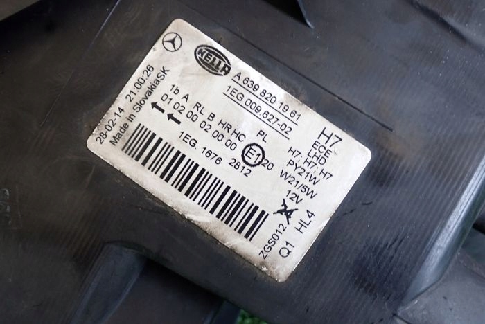 MERCEDES VITO 639 LIFT 10-14 PROJECTEUR DROIT PHARE DROITE