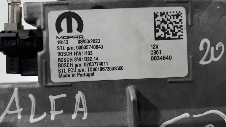 ALFA ROMEO TONALE MONITEUR NAVI HEAD UP 00505740640 (MT9)