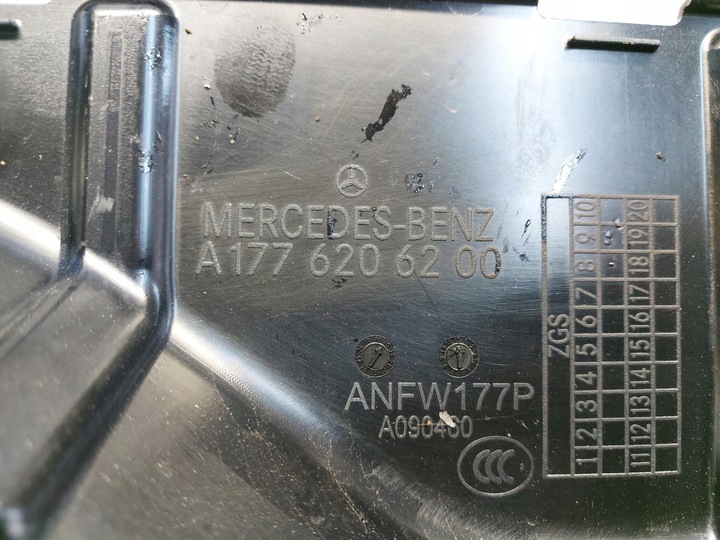 MERCEDES W247 B-CLASSA PROTECCIÓN PAREDES GRODZIOWEJ TÉRMICA A1776206200 