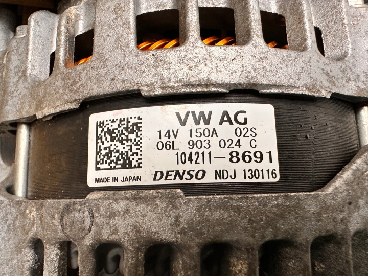 AUDI A4 B9 8W A5 F5 TFSI 2.0 TFSI CYM CYMC ALTERNATEUR 14V 150A