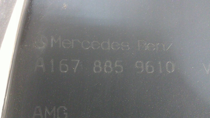 MERCEDES GLE W167 LIFT AMG GRILLE CENTRALE PARE-CHOCS AVANT A1678859610
