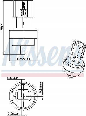 NISSENS 207006 CAPTEUR TEMPÉRATURE DE FLUIDE REFROIDISSEMENT photo 1 - milautoparts-fr.ukrlive.com