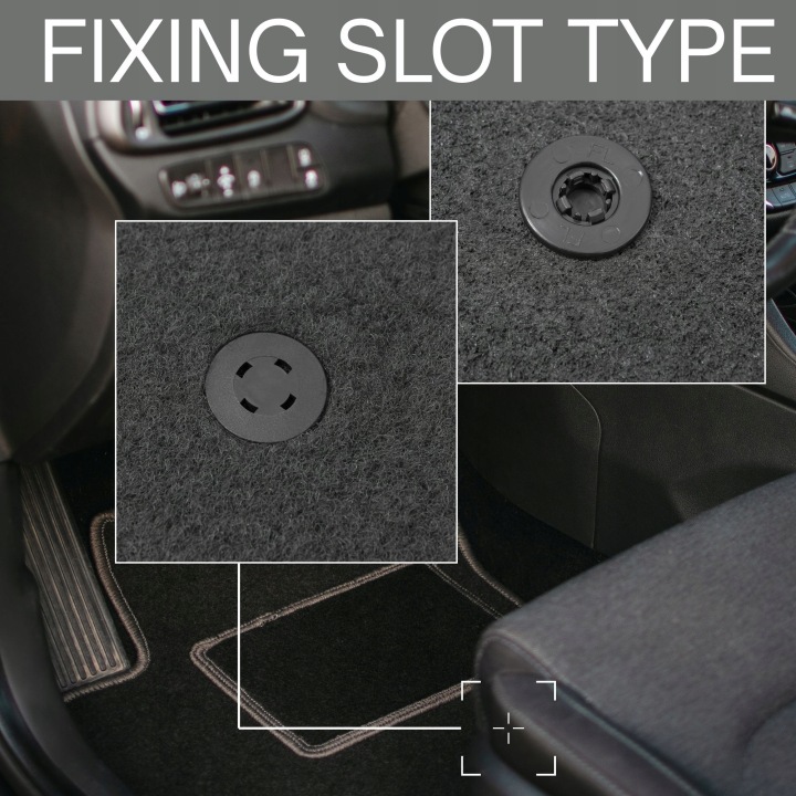 TAPIS DE SOL AUTOMOBILE VELOURS GRAFITOWE VERS FIAT 500 RESTYLAGE BERLINE COMPACTE (2013-201