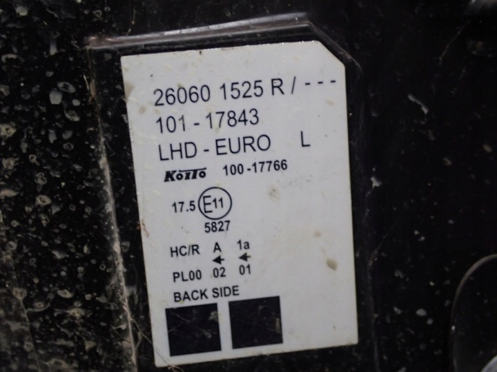 KANGOO II III AVEC 13- LIFT PHARE AVANT PROJECTEUR GAUCHE 260621525R 100-17766