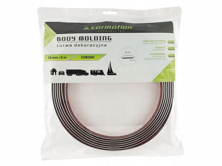 MOULURE DÉCORATIVE CHROME 26 MM X 5 M (58992)
