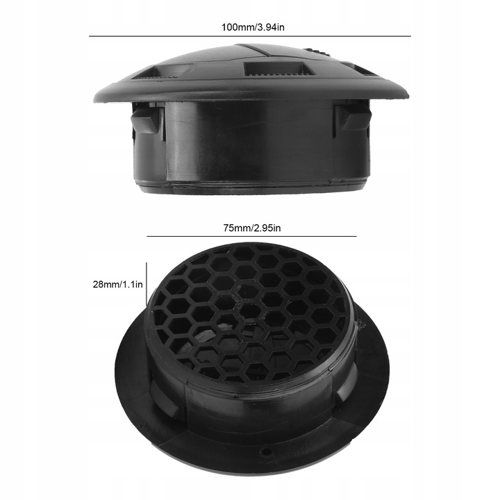 100/75MM DEFLECTOR DE VENTILACIÓN WENTYLACYJNA,AUTOBUSY 