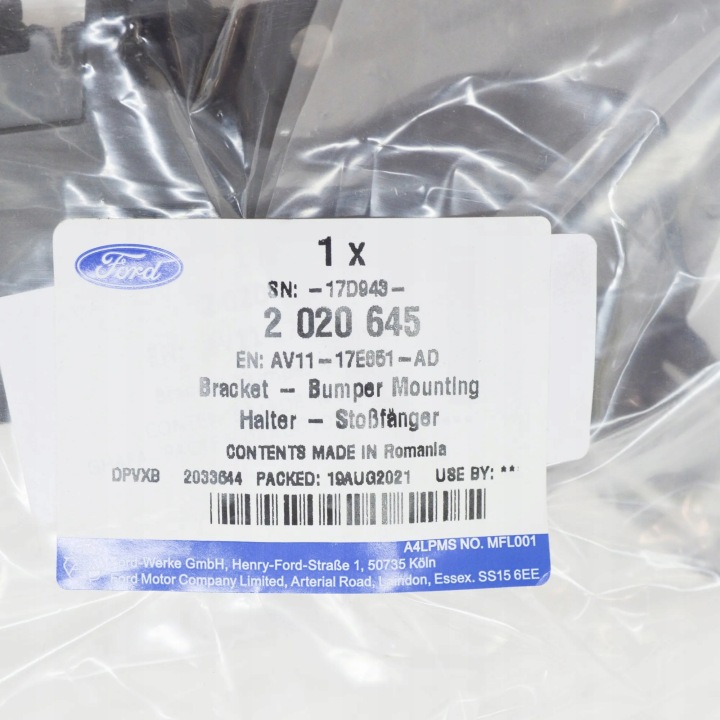 FORD B-MAX B232 SUPPORT PARE-CHOCS ARRIÈRE GAUCHE AV11-17E851-AD645