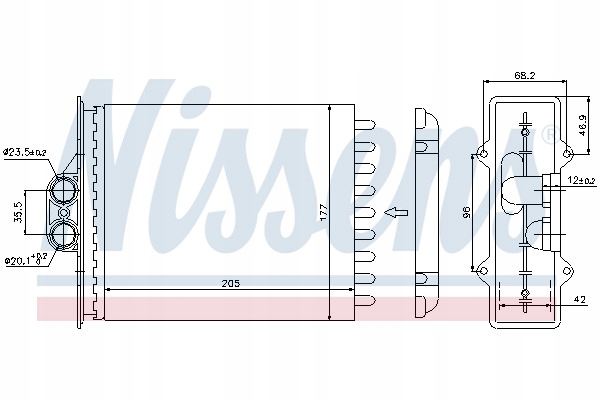 CHAUFFAGE CHAUFFAGE CABINES NISSENS 72657 PL DYSTRYBUCJA