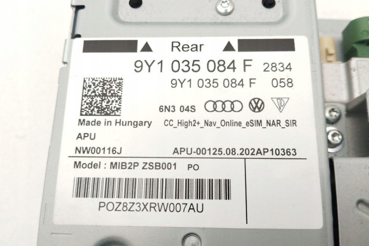 MODULE NAVIGATION PORSCHE CAYENNE (9Y0/9Y3) 9Y1035084F GASOLINE 324KW 2021