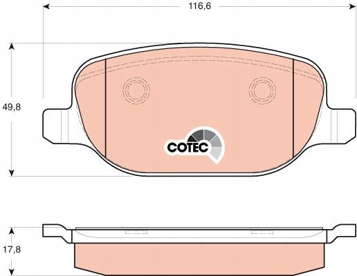 TRW GDB1649 PADS BRAKE 