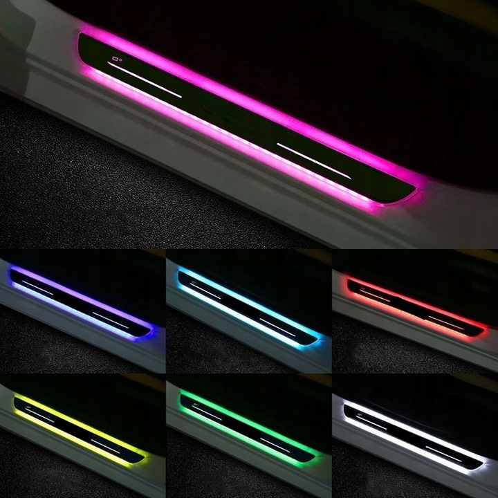 DE COLORES PEGATINAS PARA UMBRALES DIODO LUMINOSO LED DO NISSAN ROGUE 