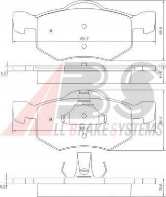 ZAPATAS DE FRENADO FORD MAVERICK 00- A.B.S. 