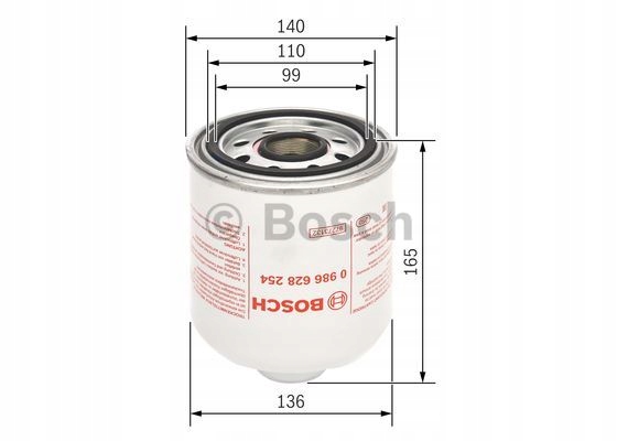 BOSCH 0 986 628 254 LINER OSUSZACZA POWIETRZA, INSTALLATION PNEUMATIC 