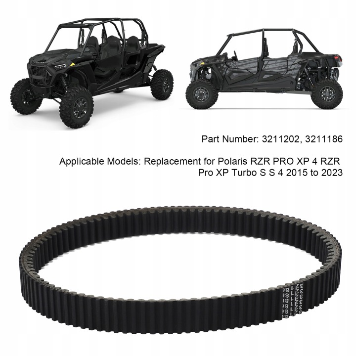 REMPLACEMENT COURROIE MENÉE POUR POLARIS RZR PRO XP 4 3211202 3211186