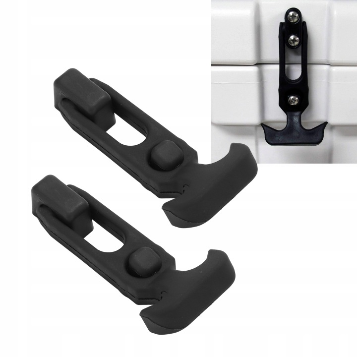T POIGNÉE HASP, 2PC CAOUTCHOUC HAKCJA KAPTURA AVEC SRUBAMI 6 PCS MAKER