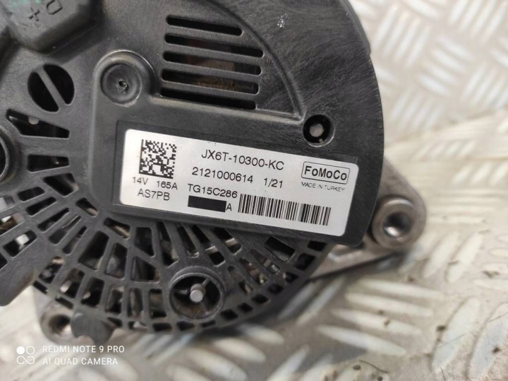 ALTERNATEUR 165A FORD TRANSIT TOURNEO CONNECT 1.5 TDCI JX6T-10300-KC
