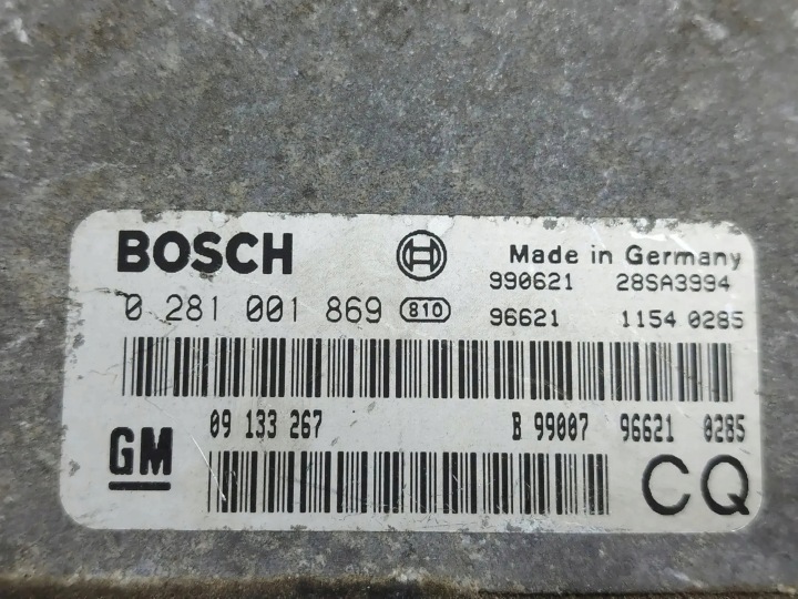 ORDINATEUR MOTEUR ECU OPEL ASTRA G ESTATE (F35_) 09133267 2.0L DIESEL 74KW