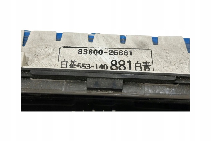 COMPTEUR TOYOTA HIACE (H200) 2005 GAUCHE CÔTÉ 8380026881