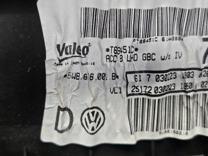 CHAUFFAGE CHÂSSIS AUDI A3 8Y 2.0 TFSI KITS CHÂSSIS ORIGINAL 5WB816001B