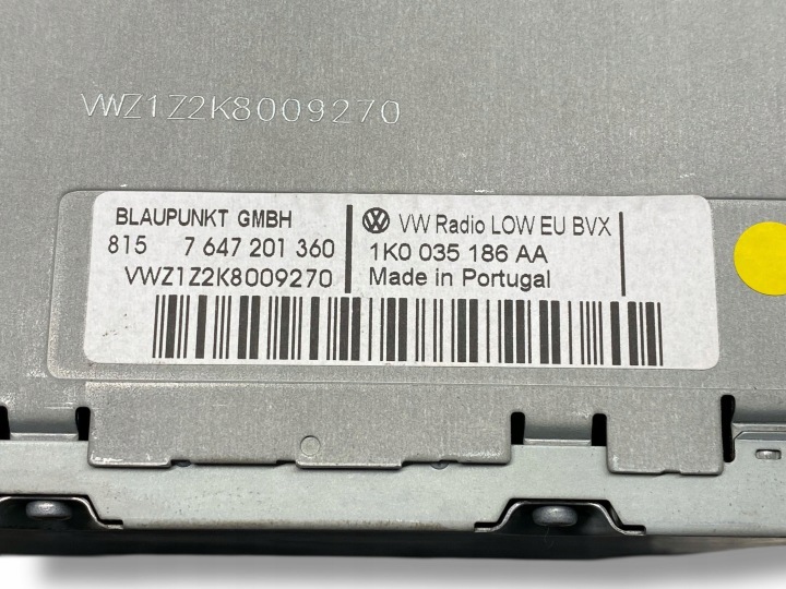 VOLKSWAGEN GOLF VI 2010 STACJA MULTIMEDIALNA 7647201360