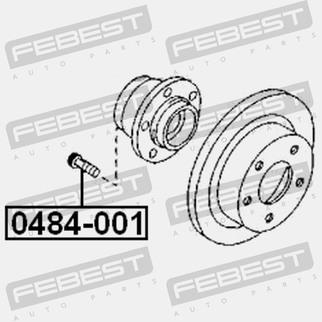 GOUPILLE MOYEUX ROUES MITSUBISHI LANCER 2000-2009