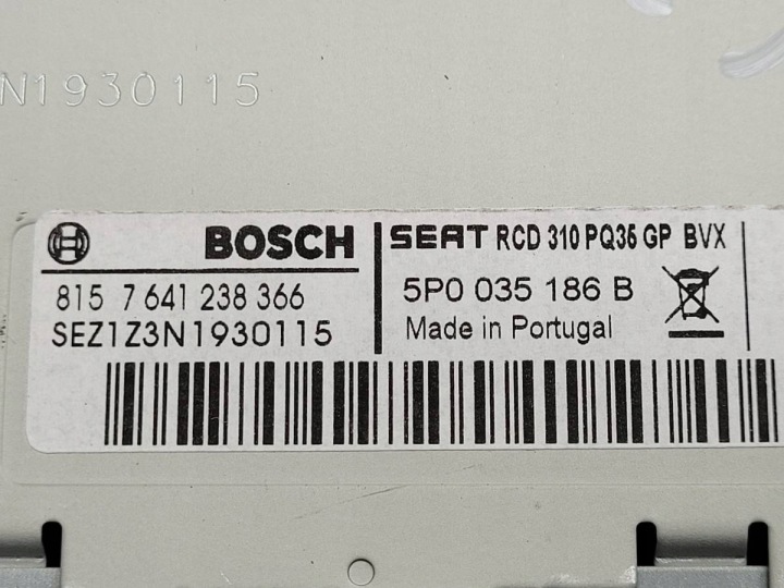 RADIO LECTEUR CD SEAT ALTEA LIFT LEON 5P0035186B