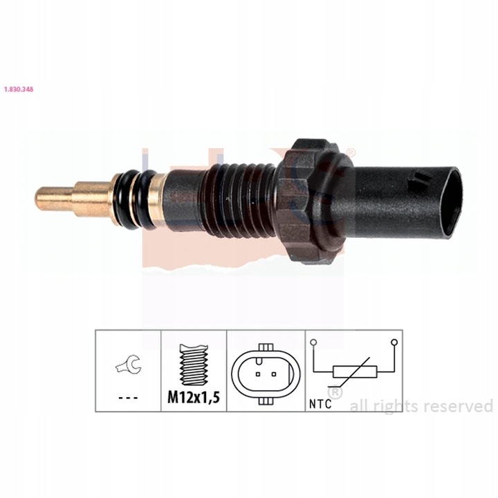 SENSOR TEMPERATURA DE LÍQUIDO REFRIGERACIÓN EPS 1.830.348 