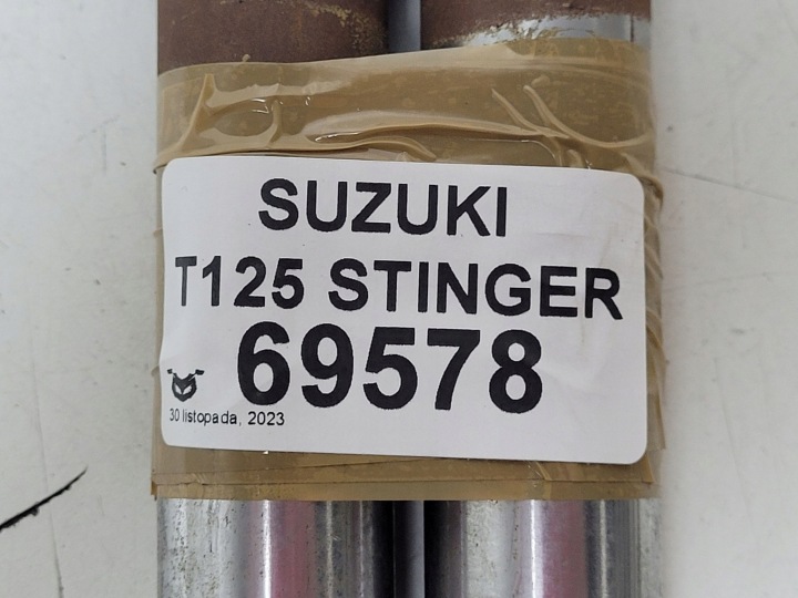 SUZUKI T125 STINGER BIELLE TUYAU GAUCHE DROITE SUSPENSION SR 27 MM DLG 519 MM