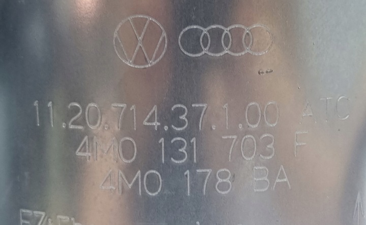AUDI OE 4M0131703F CATALYSEUR