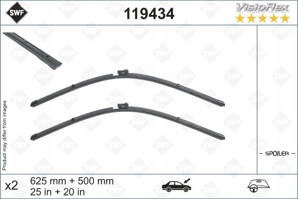 LIMPIAPARABRISAS ESCOBILLAS 119434 SWF AUDI A6 C8 (4A2) 