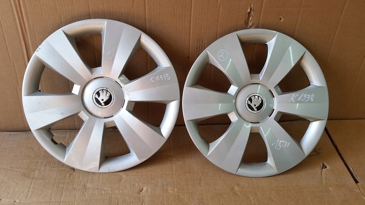 TAPACUBOS 15'' SKODA SUPERB II 6V0601147C PAR 