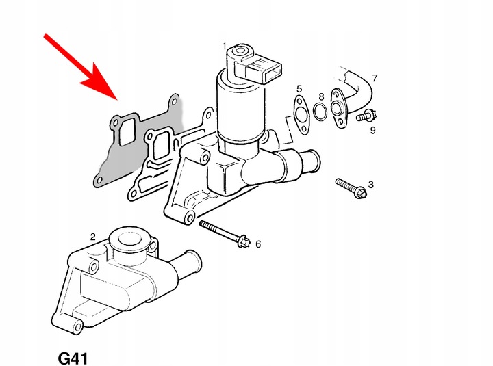 AT-EGR-512/B/21 512 BRIDA CIEGA EGR OPEL AGILA ASTRA G CORSA B/C 1.0 