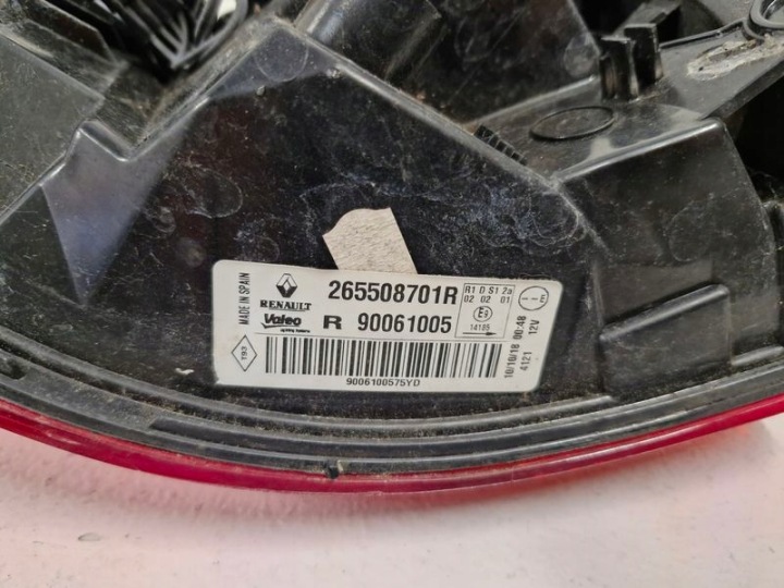 RENAULT KADJAR PHARE DROIT ARRIÈRE ARRIÈRE DANS AILE 265508701R