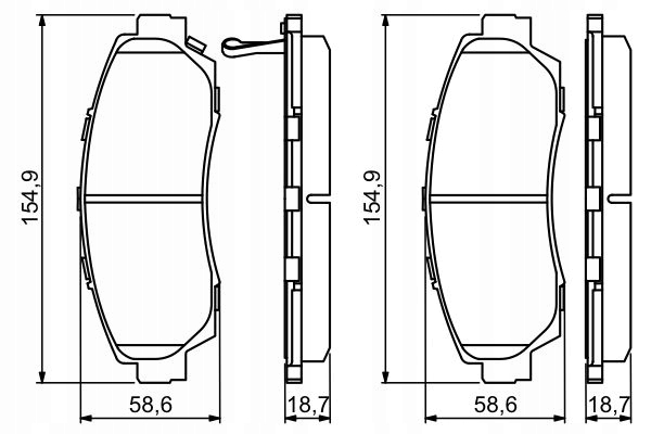 ZAPATAS DE FRENAPARA PARTE DELANTERA BOSCH PARA HONDA ODYSSEY 3.5 