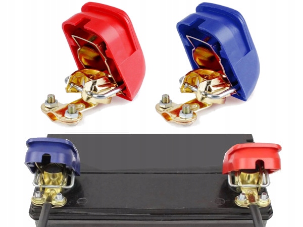 2 PCS. CLAMP LINK CALIPERS ZACISKOW BATTERY BRASS SELF-LOCKING AUTO 