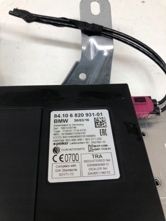 2016 MODULE BLUETOOTH BMW 5 F10 F11 682093101