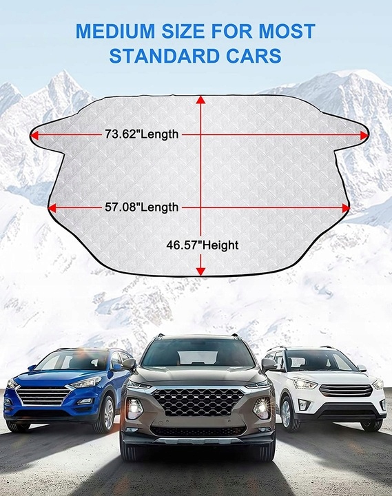 MAGNETYCZNA PROTECCIÓN PARTE DELANTERA VENTANAS ESPEJOS AUTO 