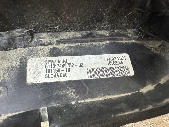 BMW MINI F55 F56 F57 MOULURE POIGNÉE COUVERCLES DE COFFRE 7489752