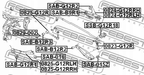 BRAS DE SUSPENSION SUSPENSIONS [FEBEST]