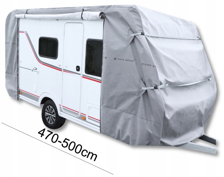 HOUSSE SUR PRZYCZEPE DE CAMPING 470-500 EUROPE 4-WARSTWY BÂCHE CAMPING