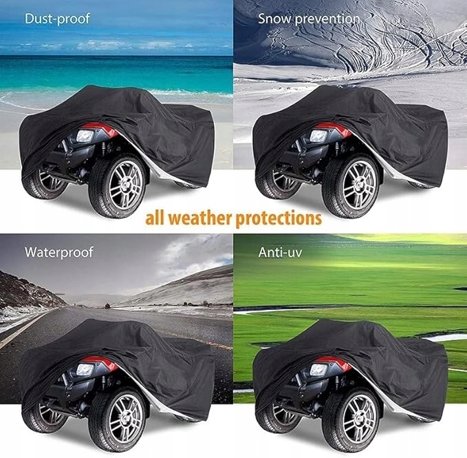 DA396 ANFTOP HOUSSE SUR QUAD ATV XXL 220X98X106 CM ÉTANCHE UV 210D